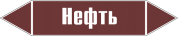 Маркировка трубопровода "нефть" (пленка, 252х52 мм) - Маркировка трубопроводов - Маркировки трубопроводов "ЖИДКОСТЬ" - Магазин охраны труда и техники безопасности stroiplakat.ru