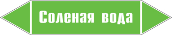 Маркировка трубопровода "соленая вода" (пленка, 358х74 мм) - Маркировка трубопроводов - Маркировки трубопроводов "ВОДА" - Магазин охраны труда и техники безопасности stroiplakat.ru